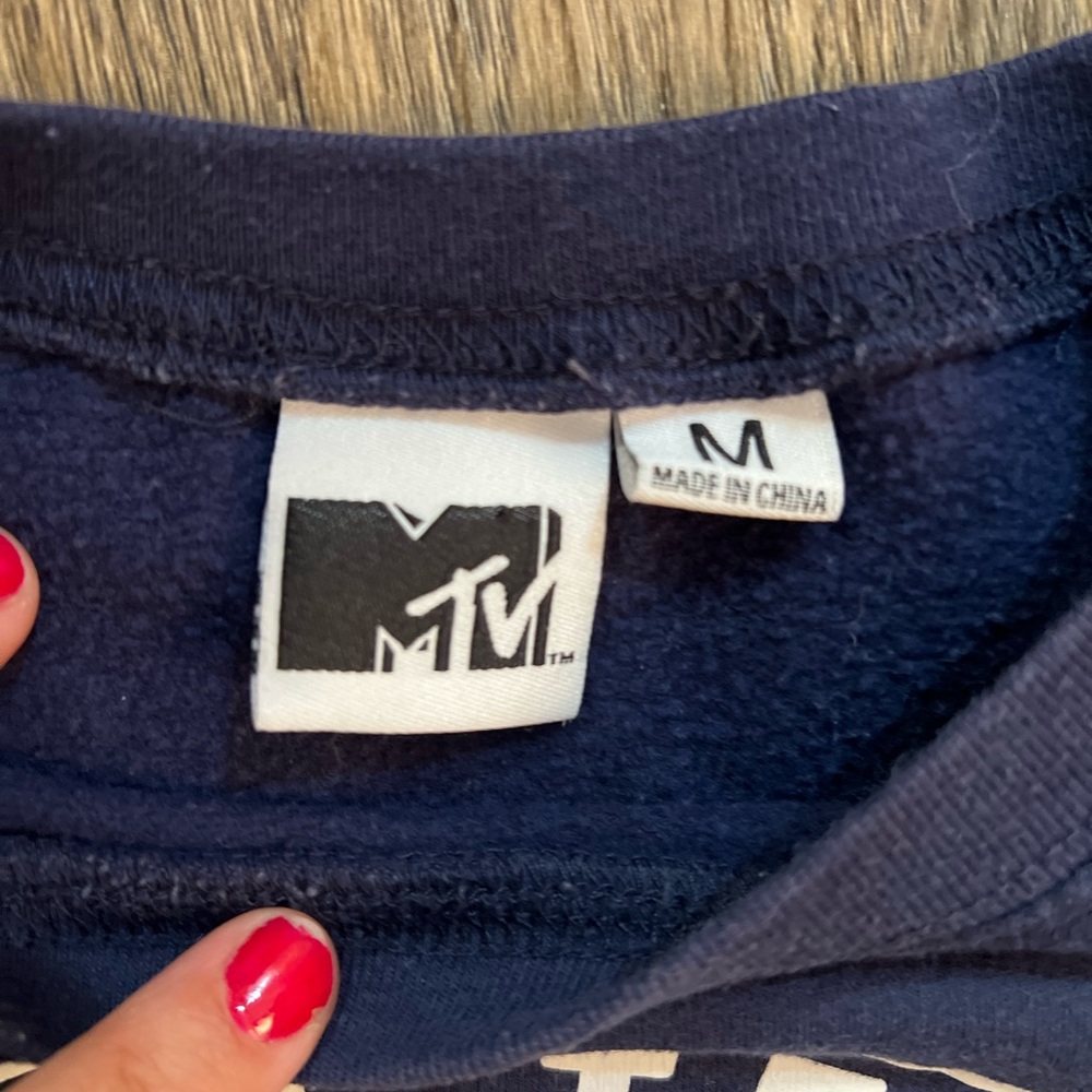 Vintage MTV Crewneck Sweatshirt with Fuzzy Logo - Picture 5 of 7